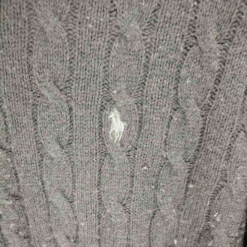 ポロラルフローレン POLO RALPH LAUREN カシミヤ混 スモールポニー刺繍 タートルネック ニットチュニック レディース S