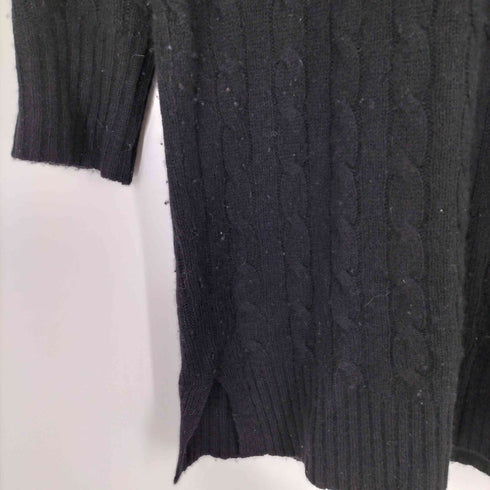 ポロラルフローレン POLO RALPH LAUREN カシミヤ混 スモールポニー刺繍 タートルネック ニットチュニック レディース S
