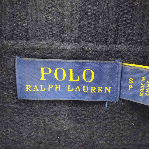 ポロラルフローレン POLO RALPH LAUREN カシミヤ混 スモールポニー刺繍 タートルネック ニットチュニック レディース S