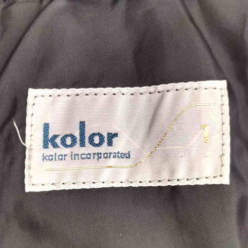 カラー kolor レーススカートレイヤード タータンチェックスラックス レディース JPN:1