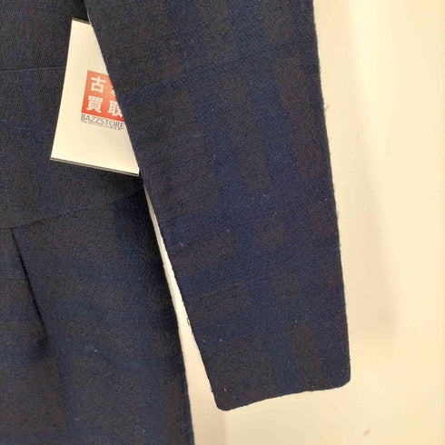 バーバリーロンドン BURBERRY LONDON ウール混 格子 長袖ワンピース レディース 38