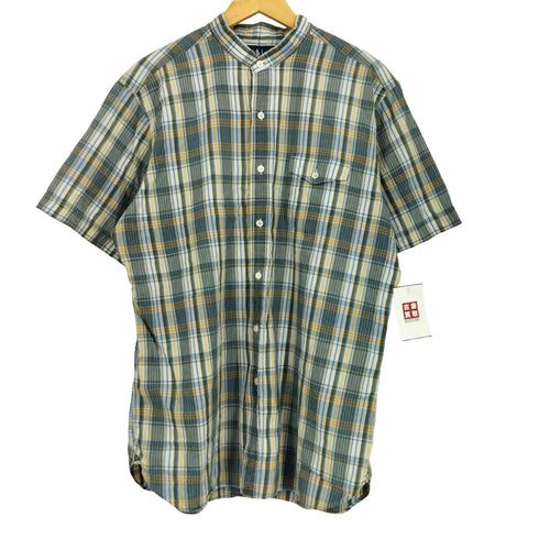 ラルフローレン RALPH LAUREN バンドカラー チェック シャツ メンズ JPN:L