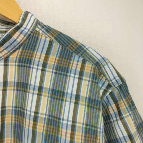 ラルフローレン RALPH LAUREN バンドカラー チェック シャツ メンズ JPN:L