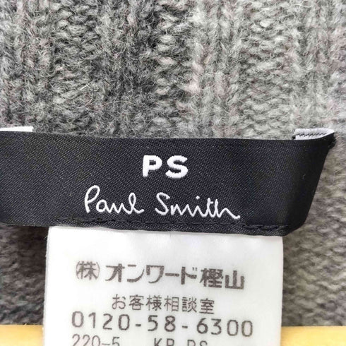 ピーエスポールスミス PS Paul Smith バイカラー タートルネック ニットワンピース レディース M
