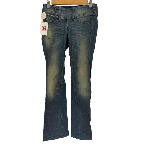 ディーゼル DIESEL ラップ デザイン ボタンフライ セミフレア デニム レディース W25 L32