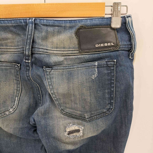 ディーゼル DIESEL ラップ デザイン ボタンフライ セミフレア デニム レディース W25 L32
