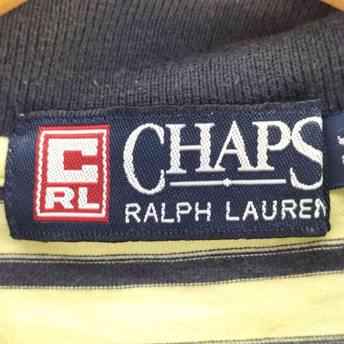 チャップスラルフローレン CHAPS RALPH LAUREN 刺繍 ボーダー 半袖ポロシャツ メンズ M