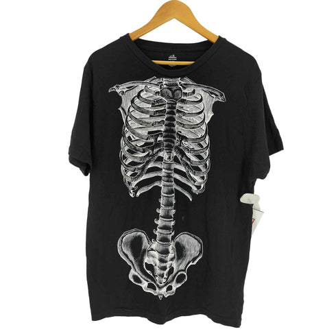 celebrate HALLOWEEN セレブレイトハロウィン スケルトン プリント 半袖 Tシャツ 骨 メンズ XL