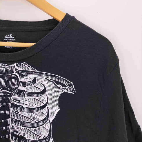 celebrate HALLOWEEN セレブレイトハロウィン スケルトン プリント 半袖 Tシャツ 骨 メンズ XL