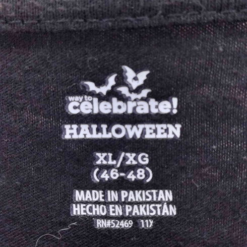 celebrate HALLOWEEN セレブレイトハロウィン スケルトン プリント 半袖 Tシャツ 骨 メンズ XL