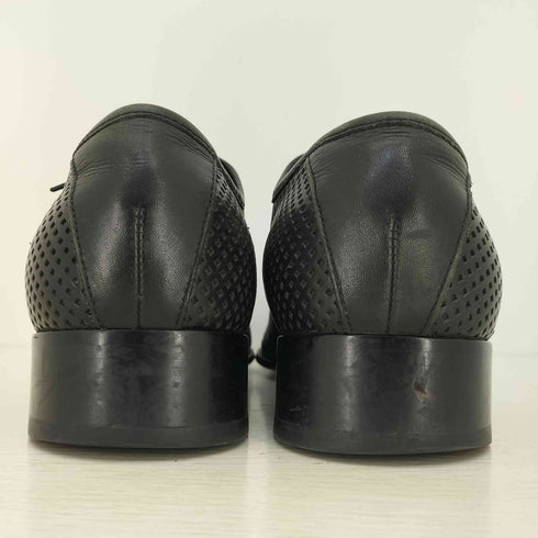 キャサリンハムネットロンドン KATHARINE HAMNETT LONDON パンチングレザー ロングノース スクエアトゥ 外羽根 ドレスシューズ メンズ M