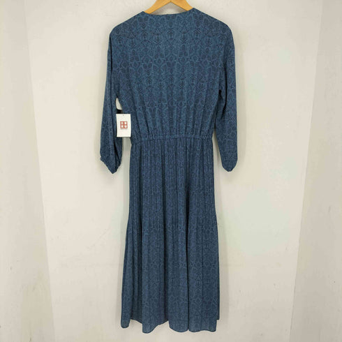 グリーンレーベルリラクシング GREEN LABEL RELAXING CFC ダマスク プリント ケシプリーツ ワンピース レディース