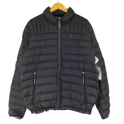 トミーヒルフィガー TOMMY HILFIGER ロゴ刺繍 ダウンジャケット メンズ JPN:L
