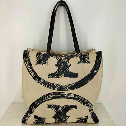 トリーバーチ TORY BURCH エラ ダブルTロゴ キャンバス トートバッグ レディース