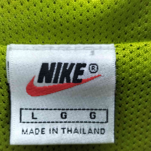ナイキ NIKE 90s 銀タグ バスケットボール ロゴ刺繍 半袖 ウォームアップジャケット メンズ L