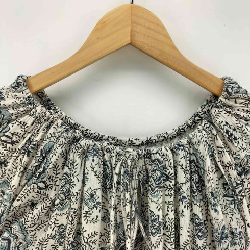 デニムアンドサプライラルフローレン DENIM&SUPPLY RALPH LAUREN 花柄 フリンジ コットン ブラウス レディース import:XS