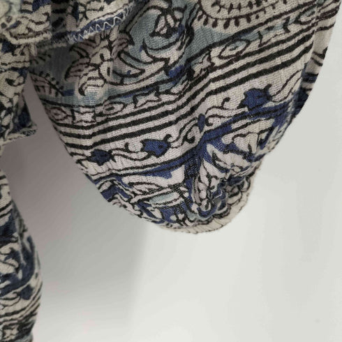 デニムアンドサプライラルフローレン DENIM&SUPPLY RALPH LAUREN 花柄 フリンジ コットン ブラウス レディース import:XS