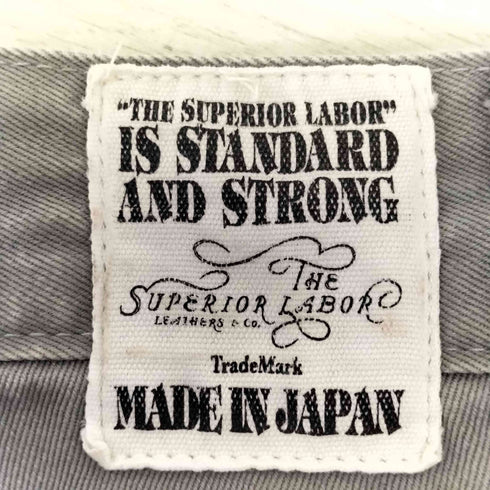 シュペリオールレイバー THE SUPERIOR LABOR ボタンフライ テーパード チノパンツ メンズ 32