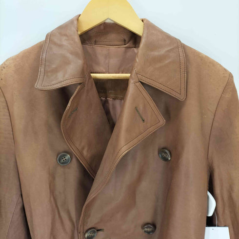ONWARD real leather リアルレザー ロングコート メンズ