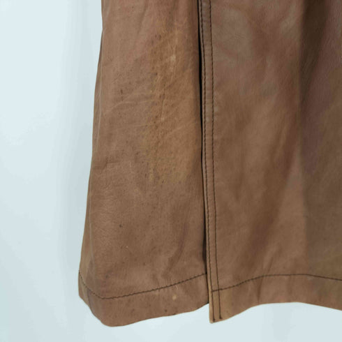 ONWARD real leather リアルレザー ロングコート メンズ