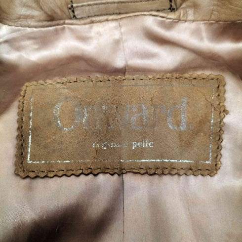 ONWARD real leather リアルレザー ロングコート メンズ