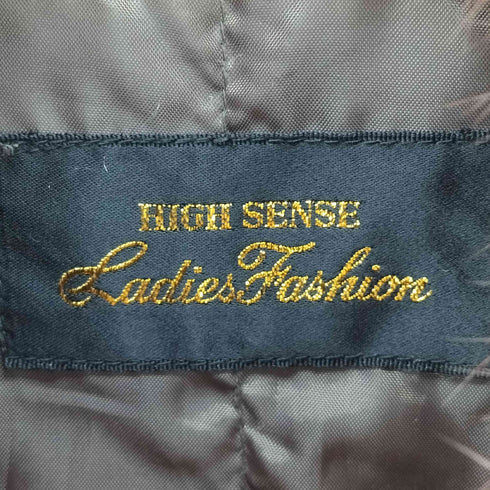 HIGH SENSE Ladies Fashion フェイクスウェード リアルファー コート レディース 154-162