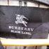 バーバリーブラックレーベル BURBERRY BLACK LABEL 裏地ノバチェック エポレット ガンフラップ付き ダブル ブラック バルマカーン ステンカラー コート メンズ import:M