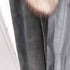 LEATHER MODE real fur リアルファー スウェード ロング コート レディース