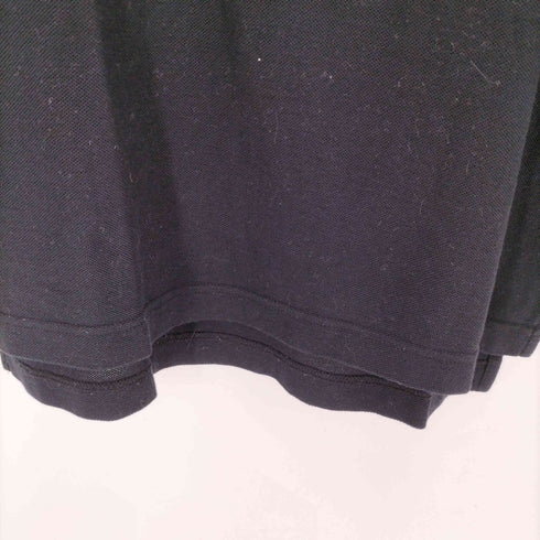 ケンゾーゴルフ KENZO GOLF 90S OLD 初期 ヘム バイカラー 総柄 L/S ブラック ポロ カットソー 鹿の子 メンズ JPN:1