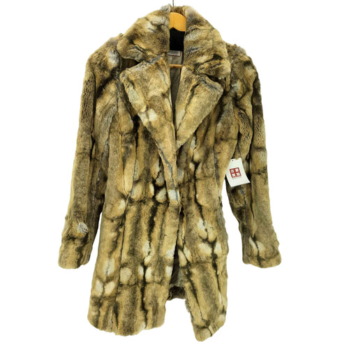 マックスアンドコー MAX&CO. MADE IN ITALY Leal Fur Long Coat イタリア製 リアル ファー ロング コート Y2K レディース