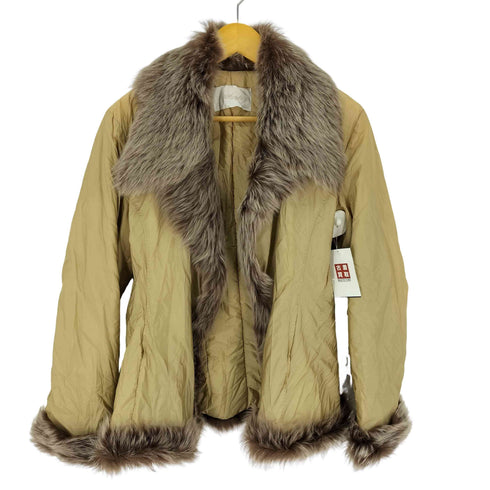 ERMANNO SCERVINO ファー ムートンレザー ナイロンジャケット レディース EUR:46