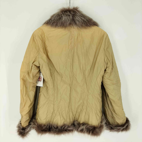 ERMANNO SCERVINO ファー ムートンレザー ナイロンジャケット レディース EUR:46