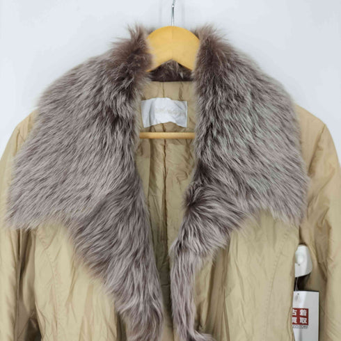 ERMANNO SCERVINO ファー ムートンレザー ナイロンジャケット レディース EUR:46