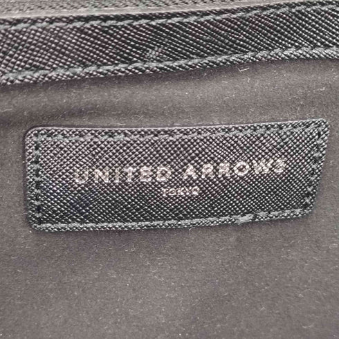 ユナイテッドアローズ UNITED ARROWS レザーラウンドブリーフケース メンズ