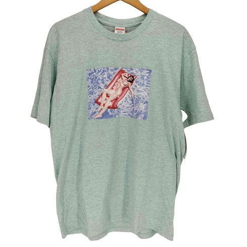 シュプリーム Supreme 22ss USA製 Float Tee Heather Blue メンズ import:L