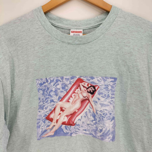 シュプリーム Supreme 22ss USA製 Float Tee Heather Blue メンズ import:L