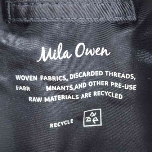 ミラオーウェン Mila Owen リサイクルナイロンオーバーサイズ MA-1 レディース F