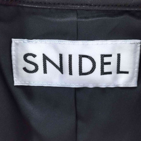 スナイデル snidel フェイクレザー ジップアップジャケット レディース ONE SIZE