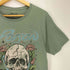 CRACK A SMILE スカル バラ バンドプリント 半袖Tシャツ y2k メンズ import:S