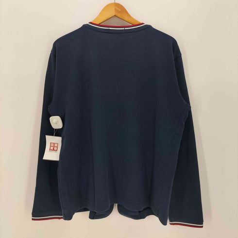 フレッドペリー FRED PERRY ロゴ刺繍 リブライン 鹿の子 ダブルジップ カーディガン メンズ import:XL