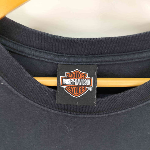 ハーレーダビッドソン HARLEY-DAVIDSON USA製 クロームロゴ プリントTシャツ メンズ import:XL