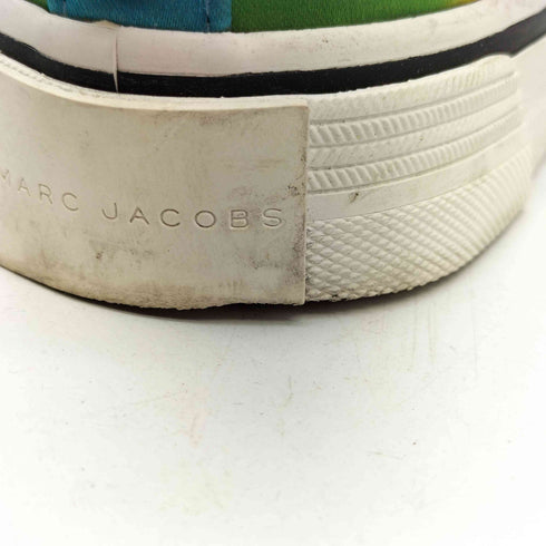 マークジェイコブス MARC JACOBS Cybercat High Top Sneakers レインボー パッチワーク ハイカット スニーカー レディース EUR:37