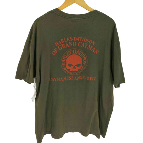 ハーレーダビッドソン HARLEY-DAVIDSON バックスカルプリント Tシャツ メンズ import:XXL