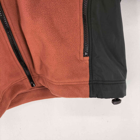 ディーゼル DIESEL S-TEDER ナイロン切替 フーデット フリースジャケット メンズ import:L