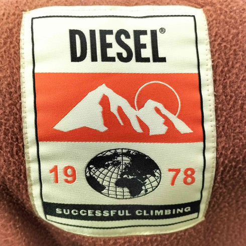 ディーゼル DIESEL S-TEDER ナイロン切替 フーデット フリースジャケット メンズ import:L