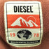 ディーゼル DIESEL S-TEDER ナイロン切替 フーデット フリースジャケット メンズ import:L