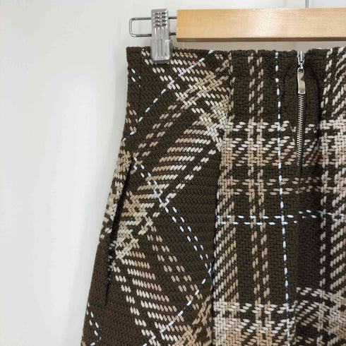 スナイデル snidel 25AW SUSTAINABLE ロービング チェック ミドル スカート レディース JPN:1
