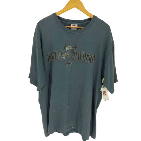 ハーレーダビッドソン HARLEY-DAVIDSON USA製 袖&裾シングルステッチ バックプリント Tシャツ メンズ import:XL