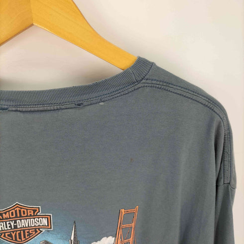 ハーレーダビッドソン HARLEY-DAVIDSON USA製 袖&裾シングルステッチ バックプリント Tシャツ メンズ import:XL