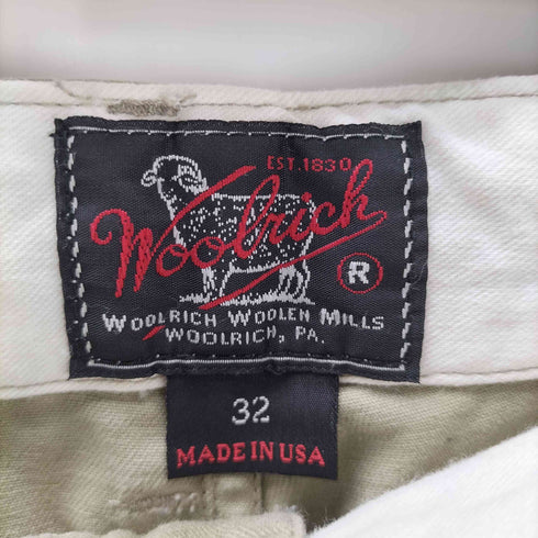 ウールリッチ WOOLRICH USA製 50S 復刻 筆記体 黒タグ チノ カーゴ パンツ メンズ 32